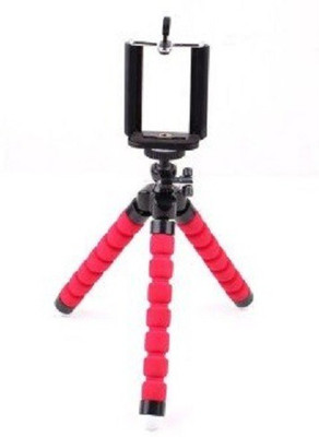 

PRAJO 8 inch Velvet Finish GORILLA Flexible Mini Tripod Stand for Mobile and Action Camera Tripod(Red, Black, Supports Up to 500 g)
