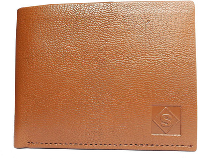 

Scenario Men Brown Genuine Leather Wallet(12 Card Slots), Tan