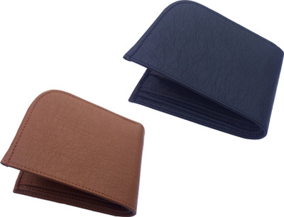 

FRIENDS & COMPANY Men Brown, Black Artificial Leather Wallet(8 Card Slots), Black;brown