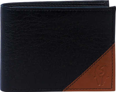 

SAMTROH Men Formal Black, Brown Artificial Leather Wallet(3 Card Slots)