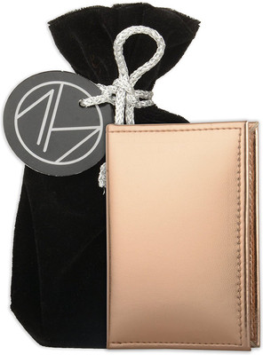 

MUAMUA Girls Gold Artificial Leather Card Holder(4 Card Slots), Rose gold