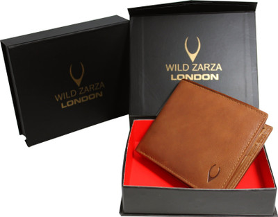 

wild zarza london Men Tan Genuine Leather Wallet(11 Card Slots)