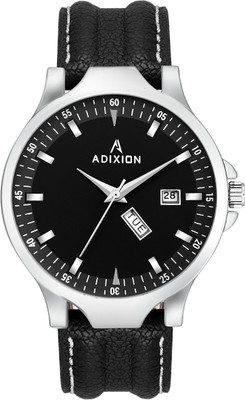 

ADIXION 9531SL01 New Leather Strep day & date Stainless Steel Youth Watch Watch - For Men