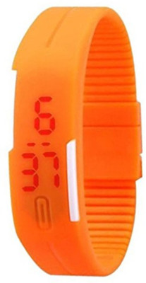 

Swan LED Digital Orange Strap Watch For Girls Watch - For Girls