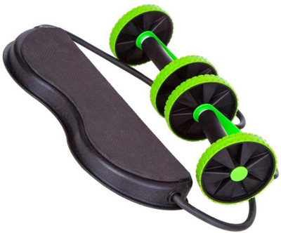 

ELEGANTSHOPPING Revoflex Xtreme Fitness Resistance Exerciser For Home Gym & Complete Body. Ab Exerciser(Green, Black), Black;green