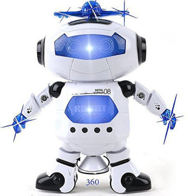 

Akshit White Naugty Dancing Robot Led Light and Music Toy, White(Multicolor)