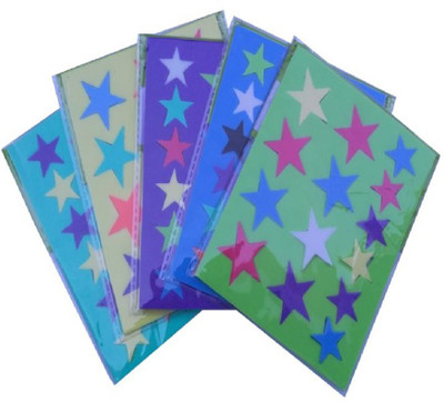 

SAMPADA (Pack of 5) Stars Self Adhesive Sticker for Art & Craft Purpose, Material- EVA