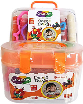 

Creations Krazee Dough 12 colours With Moulds and Knife (Pack Of 2)