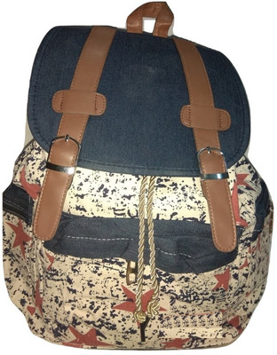 

Imago Latest New Heavy Stitched Jeans Material 15 L Backpack(Multicolor), Multicolour