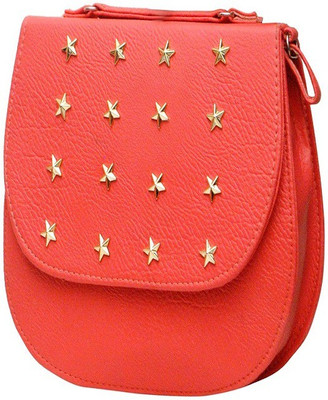 

Close2 deal New fashion Women Girls ladies Sling Bag, Handbag, Purse, clutch shoulder bag PU Waterproof Sling Bag(Pink, 3 L)