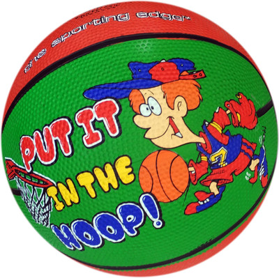 

HRS Little Champ Junior's Basketball, Size  - Put it In The Hole - Red/Green Basketball - Size: (Pack of 1, Red, Green, Hoop - red/green
