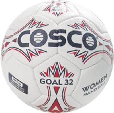 

Cosco GOAL-32 Handball(Pack of 1, White, Red), Multicolor