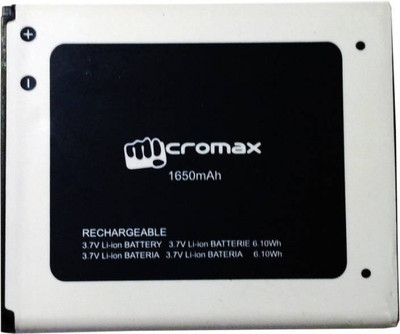 

Micromax Battery - Q335 1650 mAH BATTERY BLACK(Black)