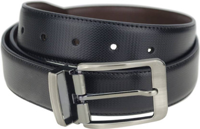 

Elegant Men Black Texas Leatherite Belt, Black;brown