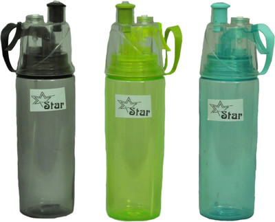

mega star 2 in 1 Sport Drinking and Misting Spray Water Bottle, BPA FREE, 600 ml (colour may vary ) 600 ml Sipper(Pack of 1, Multicolor)