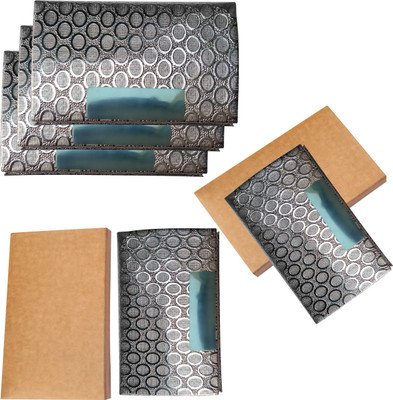 

Printmystic.com 10 Card Holder(Set of 5, Silver)