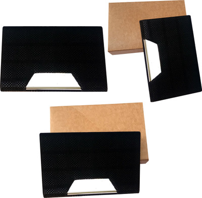 

Printmystic.com 10 Card Holder(Set of 3, Black)