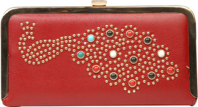 

Bee fashionable Party Maroon Clutch