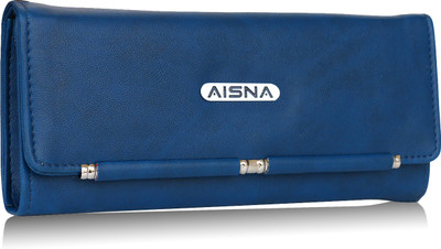 

Aisna Party Blue Clutch