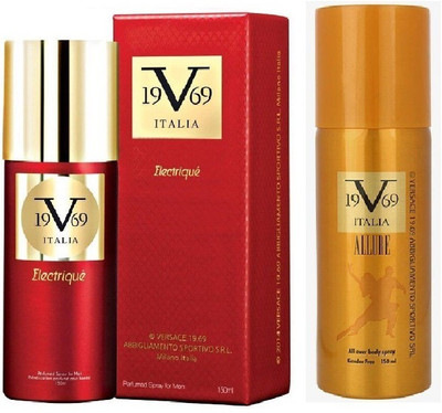 

Versace Electrique Perfumed Spray 150 ml With Allure All over Body Spray 150 ml(Set of 2)