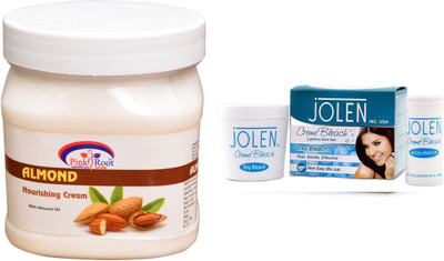

Pink Root Fruit Skin Cream 500ml and JOLEN Oxy Bleach Crème 35g(Set of 2)