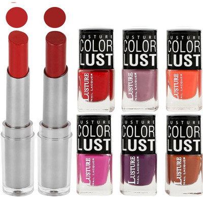 Ramble Lipstick & Nail Polish(Set of 8)