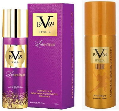 

Versace LA Exotique Perfumed Spray 150ml With Allure All Over Body Spray 150ml(Set of 2)
