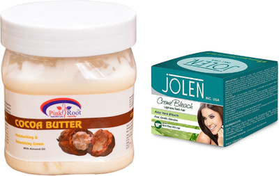 

Pink Root Fruit Gel 500ml and JOLEN Aloe Vera Bleach Crème 18g(Set of 2)