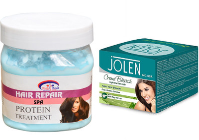 

Pink Root Pearl Gel 500ml and JOLEN Aloe Vera Bleach Crème 18g(Set of 2)