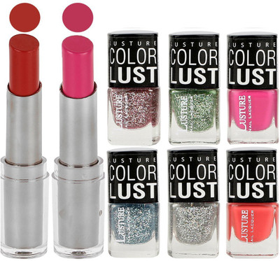 Ramble Lipstick & Nail Polish(Set of 8)