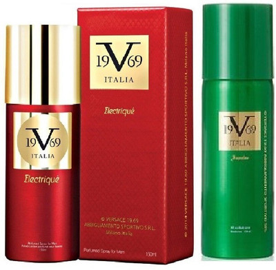 

Versace Electrique Perfumed Spray 150 ml With Impulse All Over Body Spray 150 ml(Set of 2)