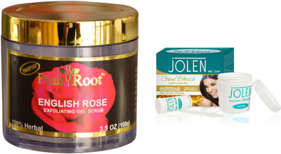 

Pink Root English Rose 100gm and JOLEN Gold Bleach Crème 18g(Set of 2)