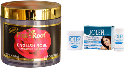 

Pink Root English Rose 100gm and JOLEN Oxy Bleach Crème 35g(Set of 2)