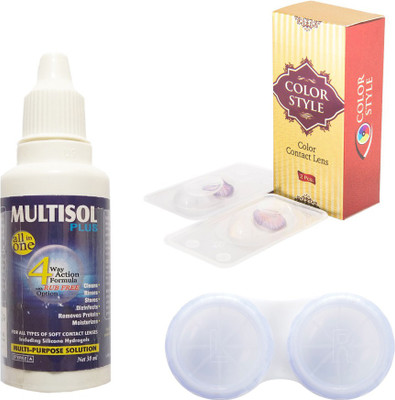 

Color Style (Purple) Colored Contact Lenses Quaterly Contact Lens(0, Violet, Pack of 3)