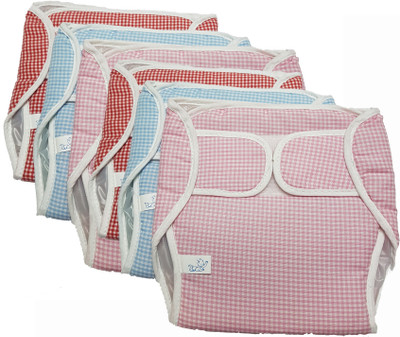 

GoodStart Reusable Cotton Baby Diaper (Multicolor)- Set of 6 - S(6 Pieces)