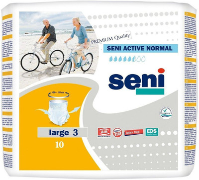 

seni Active L 10 Adult Diapers - L(10 Pieces)