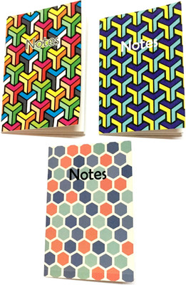 

macro A6 Notebook(DESIGNER, Multicolor, Pack of 3)