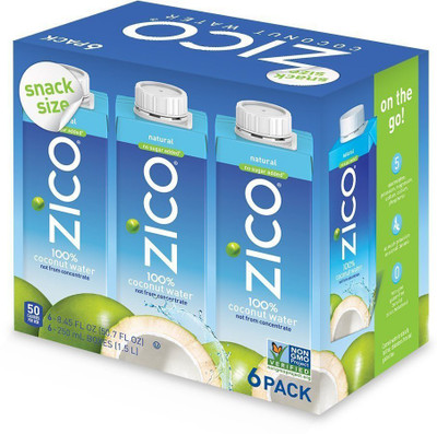 

Zico Natural Coconut Water (6 Pack, 250ml Each)(6 x 41.67 ml)