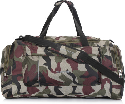 

Suntop Alive Large Nylon/Polyester 65 litres/25 inches Duffel Bag for Travel (Army Print) Travel Duffel Bag(Multicolor)