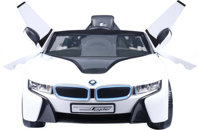 

Toyhouse Officially Licensed BMW I8 Concept Spyder 6V Rechargeable Car Battery Operated Ride On(White), Multicolor