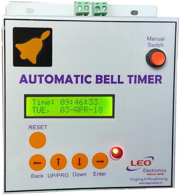 

Leo Automatic School Bell Timer Programmable Electronic Timer Switch(Grey)