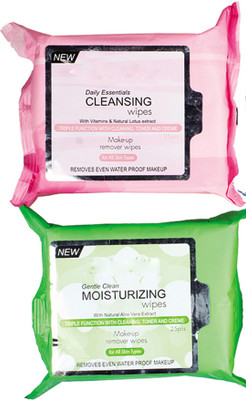 

Dharam Enterprises Beauty Daily Essentials MIX Wipes (Pack Of 2)(50 pcs)(Pack of 50)
