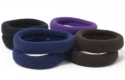 

Rbasics Dark Colours Soft Fabric Rubberbands For Women( pack of 8) Rubber Band(Multicolor)