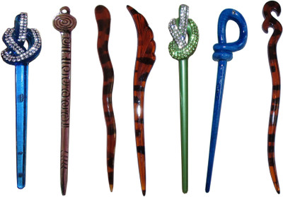 

NIRA Combo of Multi Color Juda Sticks Bun Stick(Multicolor)