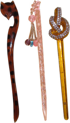 

COURAGE Combo of Multi Color Juda Sticks Bun Stick(Multicolor)