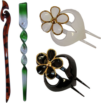 

DRISK Combo of Multi Color Juda Sticks Bun Stick(Multicolor)