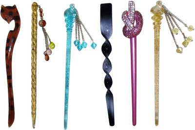 

GROUP Combo of Multi Color Juda Sticks Bun Stick(Multicolor)
