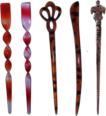 

LOVERY Combo of Multi Color Juda Sticks Bun Stick(Multicolor)