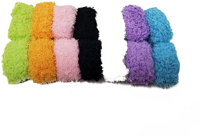 

Rbasics soft cotton thread stylist designer hairband for woman/ Girls Pack of 14 Rubber Band(Multicolor)
