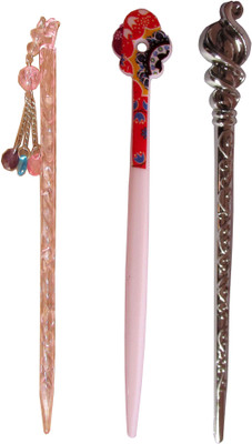 

GUUN Combo of Multi Color Juda Sticks Bun Stick(Multicolor)
